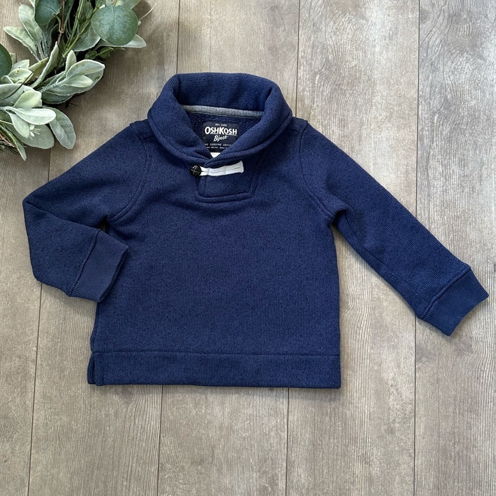 OshKosh B'gosh Toddler Boy Navy Blue Pullover Sweater
